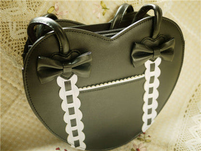 Loris - Satin Bridge - Heart-shape Lolita Bag