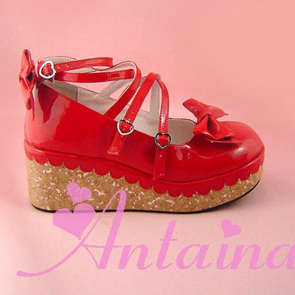 Antaina - Lolita Bow Platform Shoes Multiple Colors