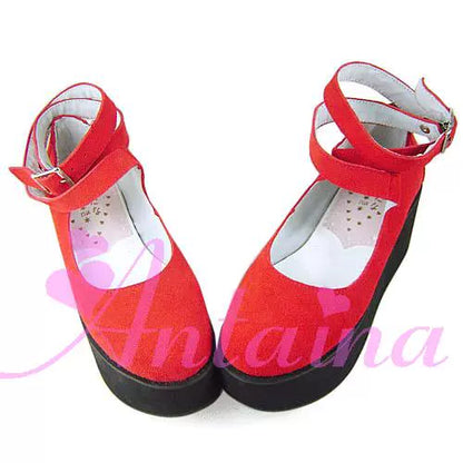 Antaina - Punk Lolita High Platforms Shoes Lolita Ankle Strap Shoes