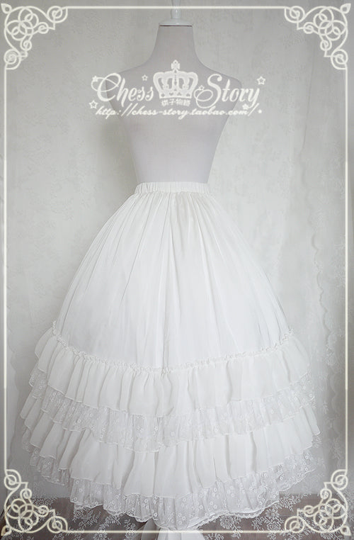 Chess Story - Le Printemps - Elegant Lolita Long Petticoat Half Dress