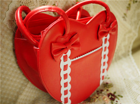 Loris - Satin Bridge - Heart-shape Lolita Bag