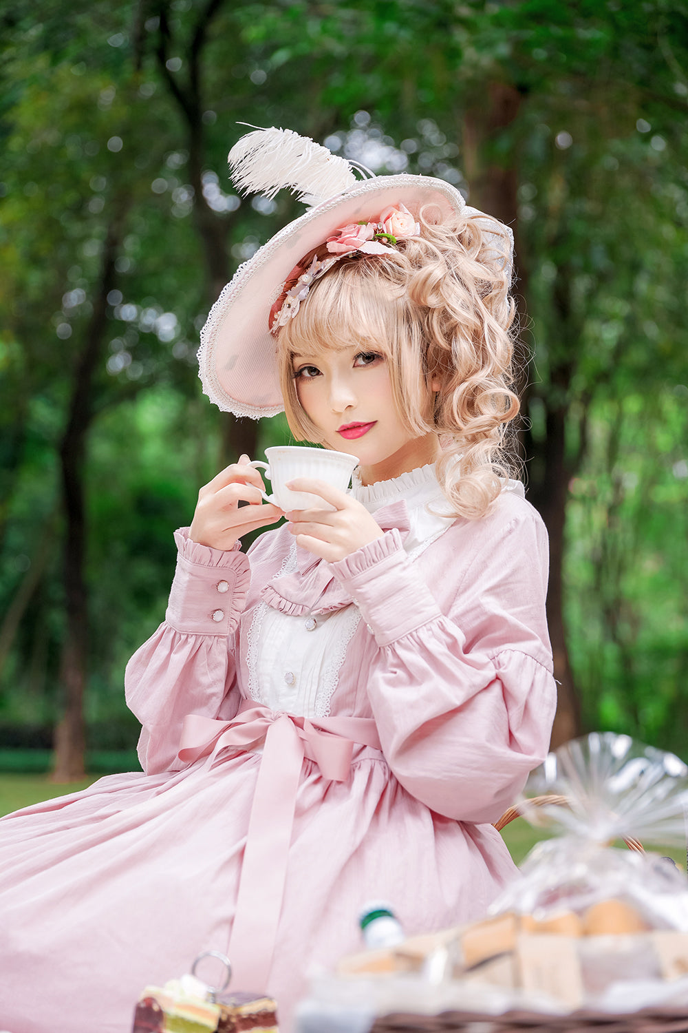 Chess Story - Vintage Lolita Long Sleeve OP Dress