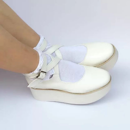 Antaina - Punk Lolita High Platforms Shoes Lolita Ankle Strap Shoes