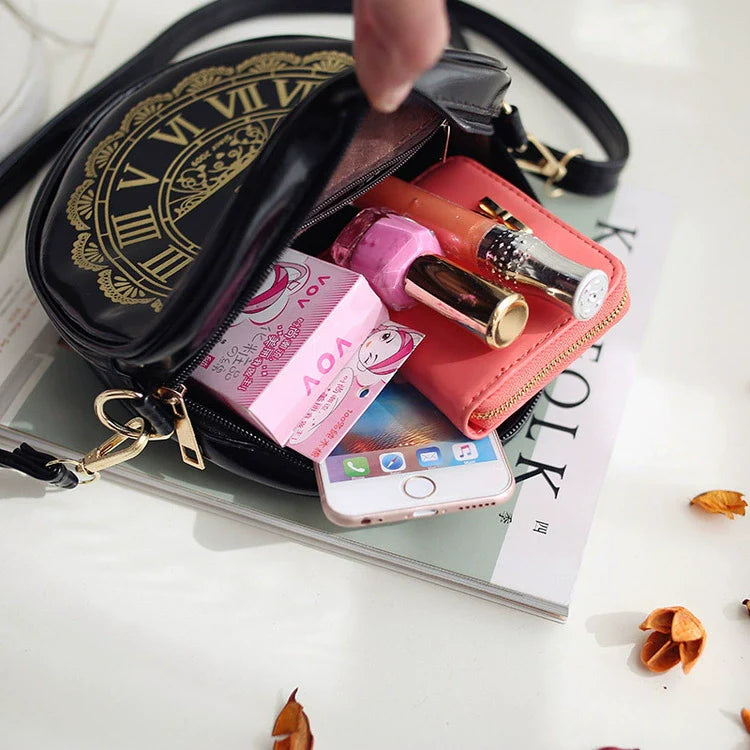 Kira - Alice Clock - Kawaii Lolita Shoulder Bag Round Lolita Crossbody Bag