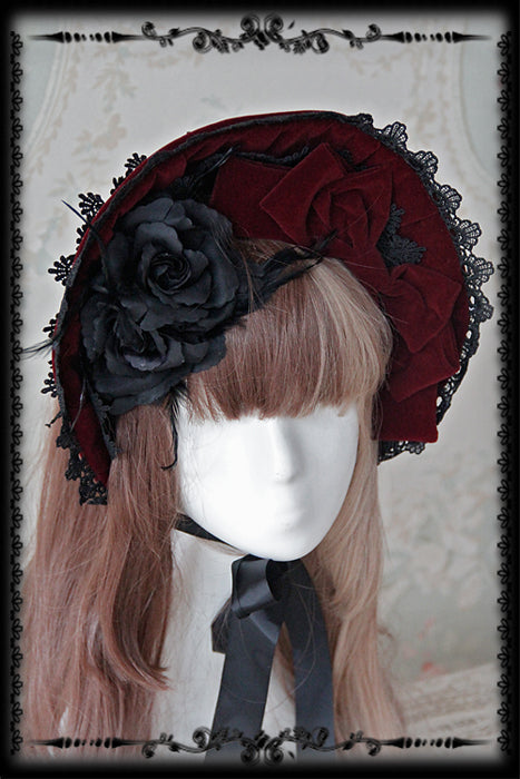 Infanta - Rose Sanctuary - Gothic Lolita Bonnet