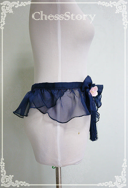 Chess Story - Peach Blossom and Snow - Elegant Lolita Short Yarn Covering