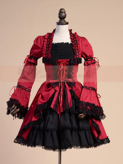 Lace Garden - Miss Rella - Vintage Retro Lolita OP Dress, Custom Sizes