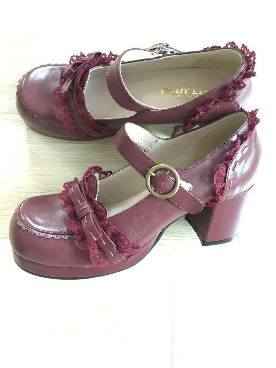 The Seventh Sense - Bow Lace Customized Lolita Shoes