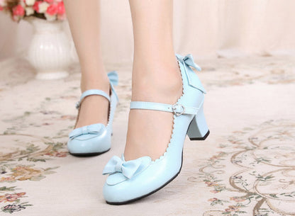 Sosic - Kawaii Lolita Round Toe Shoes