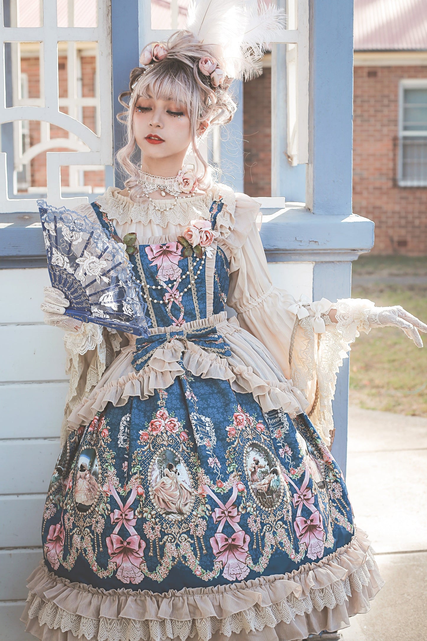 Infanta - Fairytale Town Prom - Printed Tea Party Classic Lolita JSK Suit
