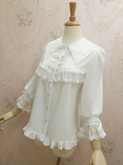 Yilia - Chiffon Sweet Lolita Peter Pan Collar Blouse