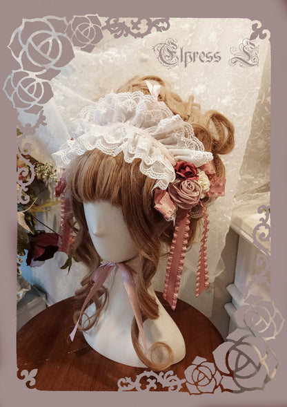 Elpress L - 3D Flower Lolita Hairband Cuff Brooch Multicolors