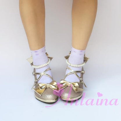 Antaina - Thin Heel Princess Lolita Shoes Plus Size 45-48