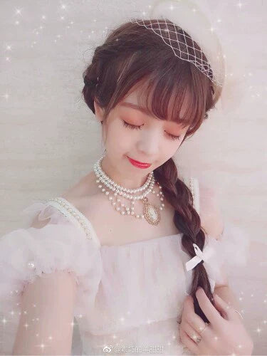 Rose of Sharon - Manor Ball II - Retro Lolita Necklace Pearl Necklace