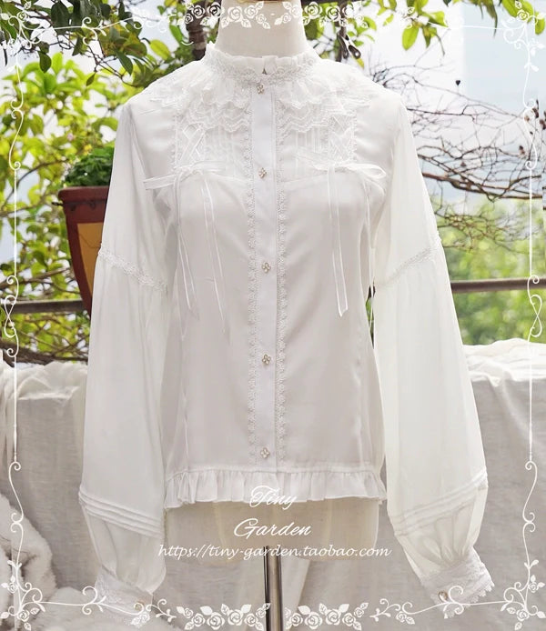 Tiny Garden - Honeycomb Sugar - Classical Lolita Shirt Chiffon Blouse