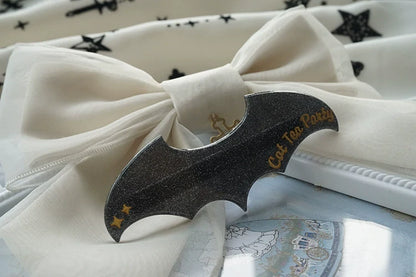 Cat Tea Party - Gothic Lolita Hair Clip Halloween Bat Lolita Hair Accessory
