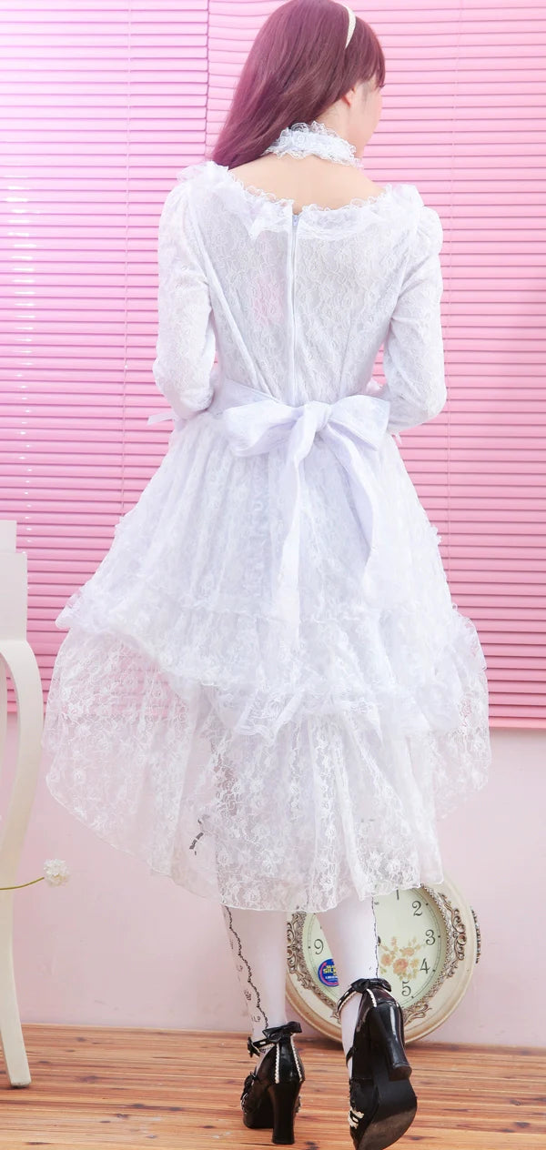 G.L.P - Sweet Lolita Dress Lace Long Sleeve Dress