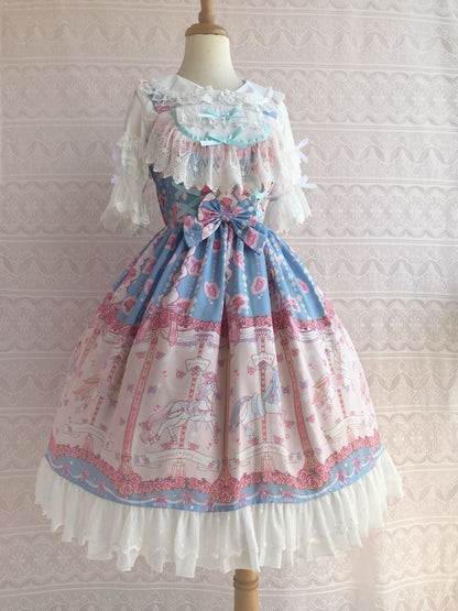 Yilia - Rose Carousel - Chiffon JSK Dress