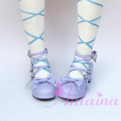 Antaina - Popular Japanese Lolita Bow Strap Multiple Colors