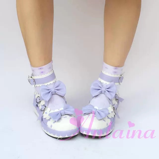 Antaina - Sweet Lolita Shoes Platform Shoes Multicolor