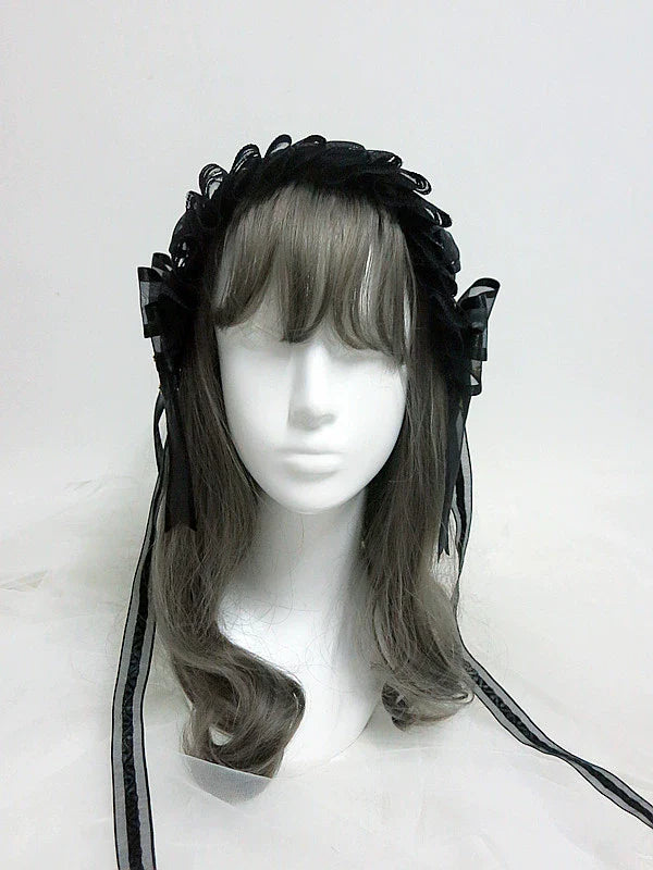 Sweet Jelly Lolita - Gothic Lolita Hairband and KC with Cross Pendant