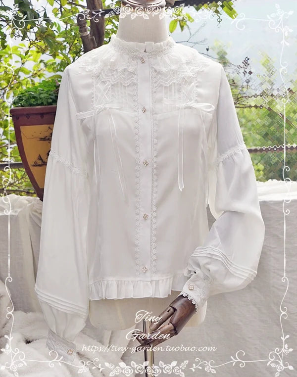 Tiny Garden - Honeycomb Sugar - Classical Lolita Shirt Chiffon Blouse