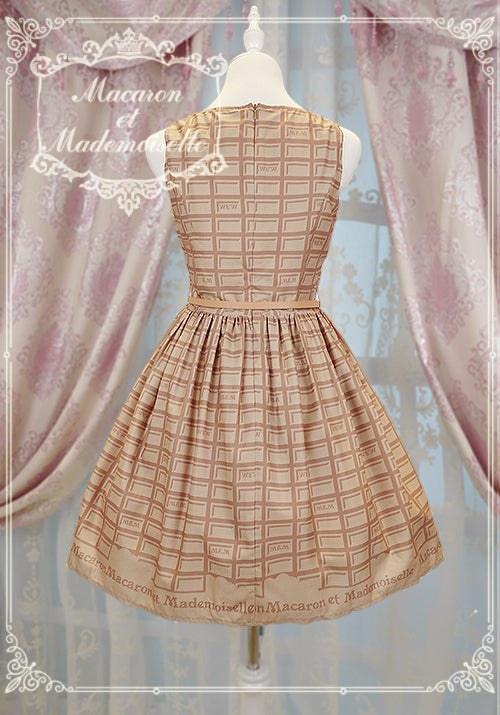 Chess Story - Le Chocolat - Elegant Lolita Macaron Chocolate Series JSK Dress