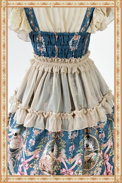 Infanta - Fairytale Town Prom - Printed Tea Party Classic Lolita JSK Suit