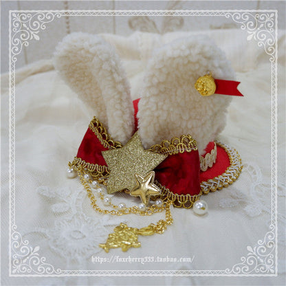 Fox Cherry-Alice Rabbit Ear Lolita Top Hat Multiple Colors