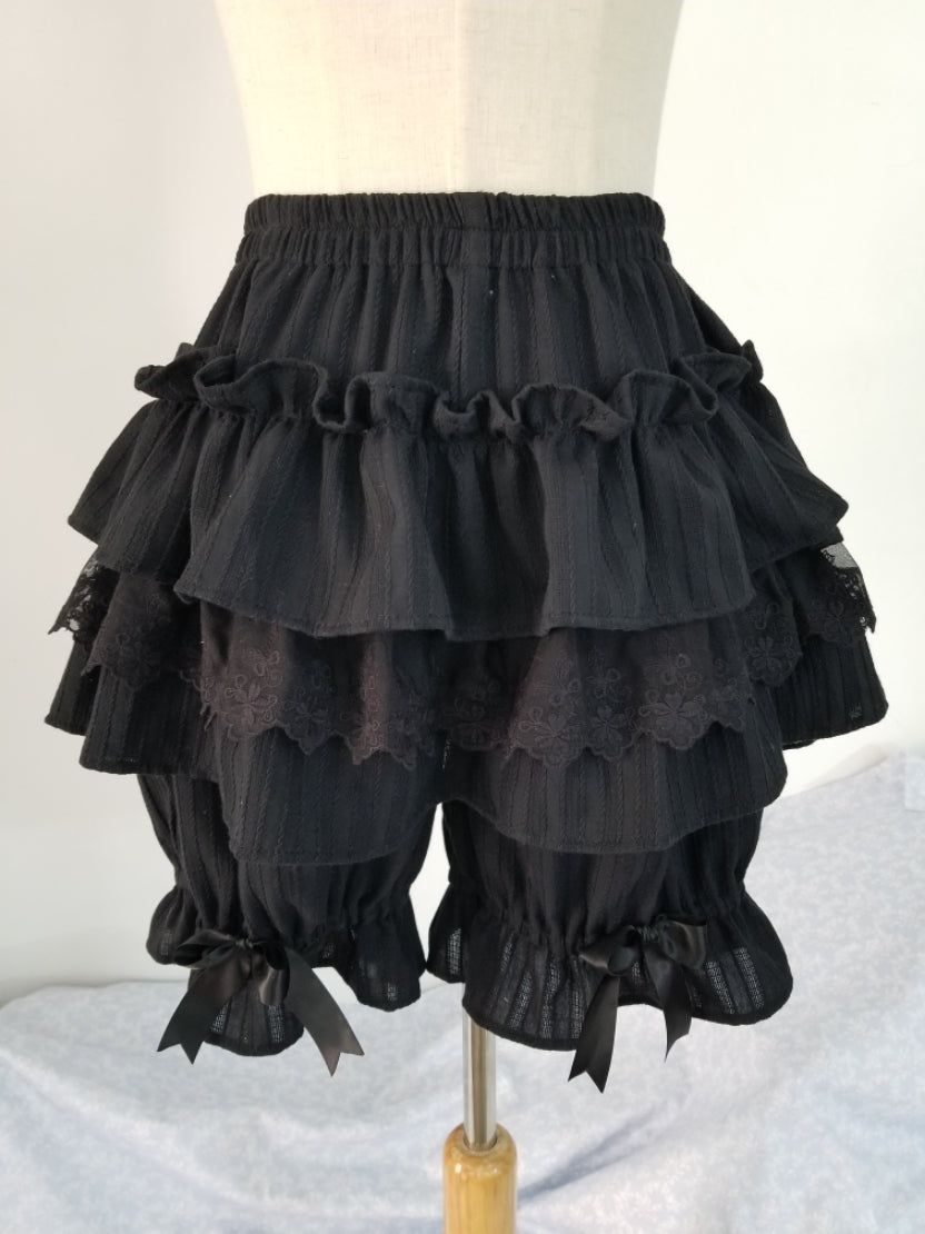 WangYan&Summer - Cotton Lolita Bloomers Tiered Pettipants
