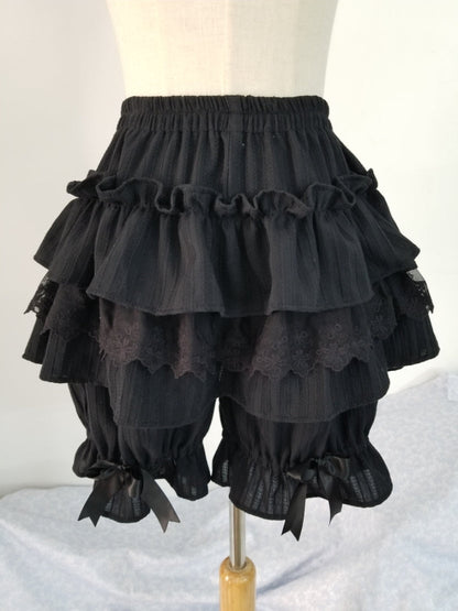 WangYan&Summer - Cotton Lolita Bloomers Tiered Pettipants