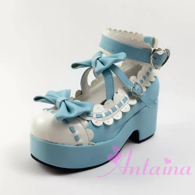 Antaina - Sweet Lolita Shoes Platform Shoes Multicolor