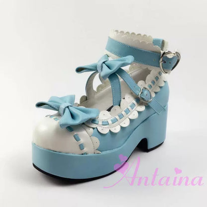 Antaina - Sweet Lolita Shoes Platform Shoes Multicolor
