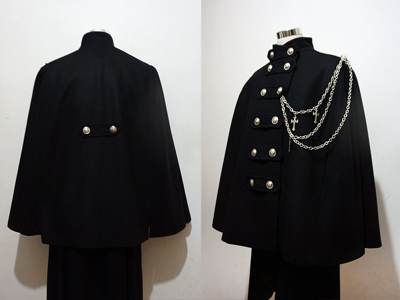 La Pomme - Rinngo Himoto - Ouji Lolita Neutral Cloak with Cross Chain