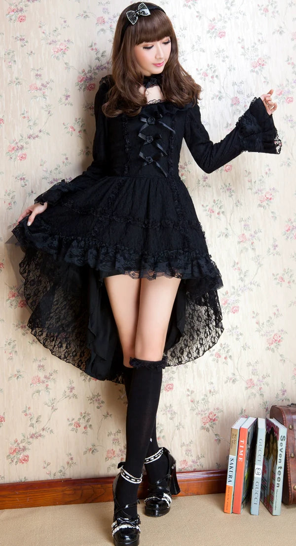 G.L.P - Sweet Lolita Dress Lace Long Sleeve Dress