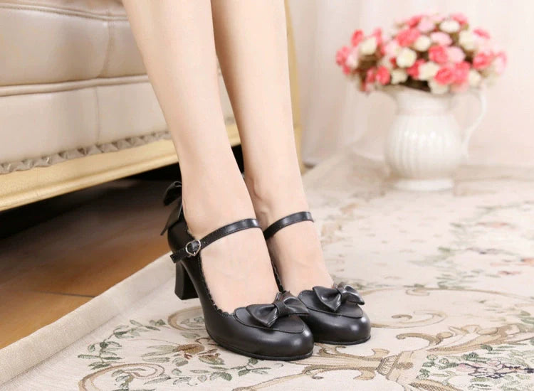 Sosic - Kawaii Lolita Round Toe Shoes