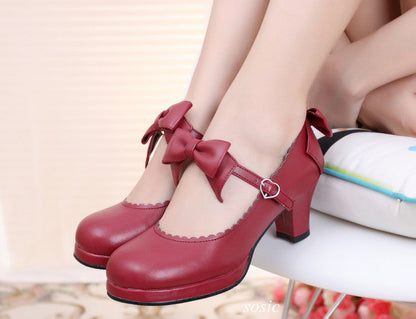 Sosic - Sweet Lolita Tea Party Thick Heels Shoes