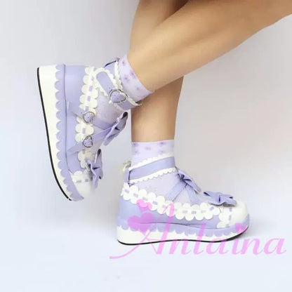 Antaina - Sweet Lolita Shoes Platform Shoes Multicolor