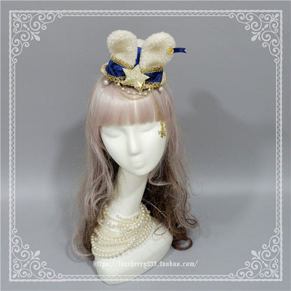 Fox Cherry-Alice Rabbit Ear Lolita Top Hat Multiple Colors