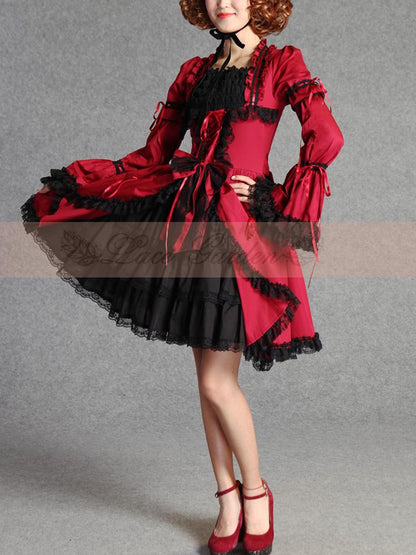 Lace Garden - Miss Rella - Vintage Retro Lolita OP Dress, Custom Sizes