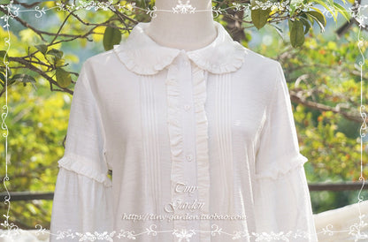 Tiny Garden - Ballade - Elegant Lolita Winter Doll Collar Shirt
