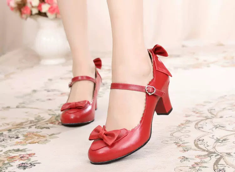 Sosic - Kawaii Lolita Round Toe Shoes