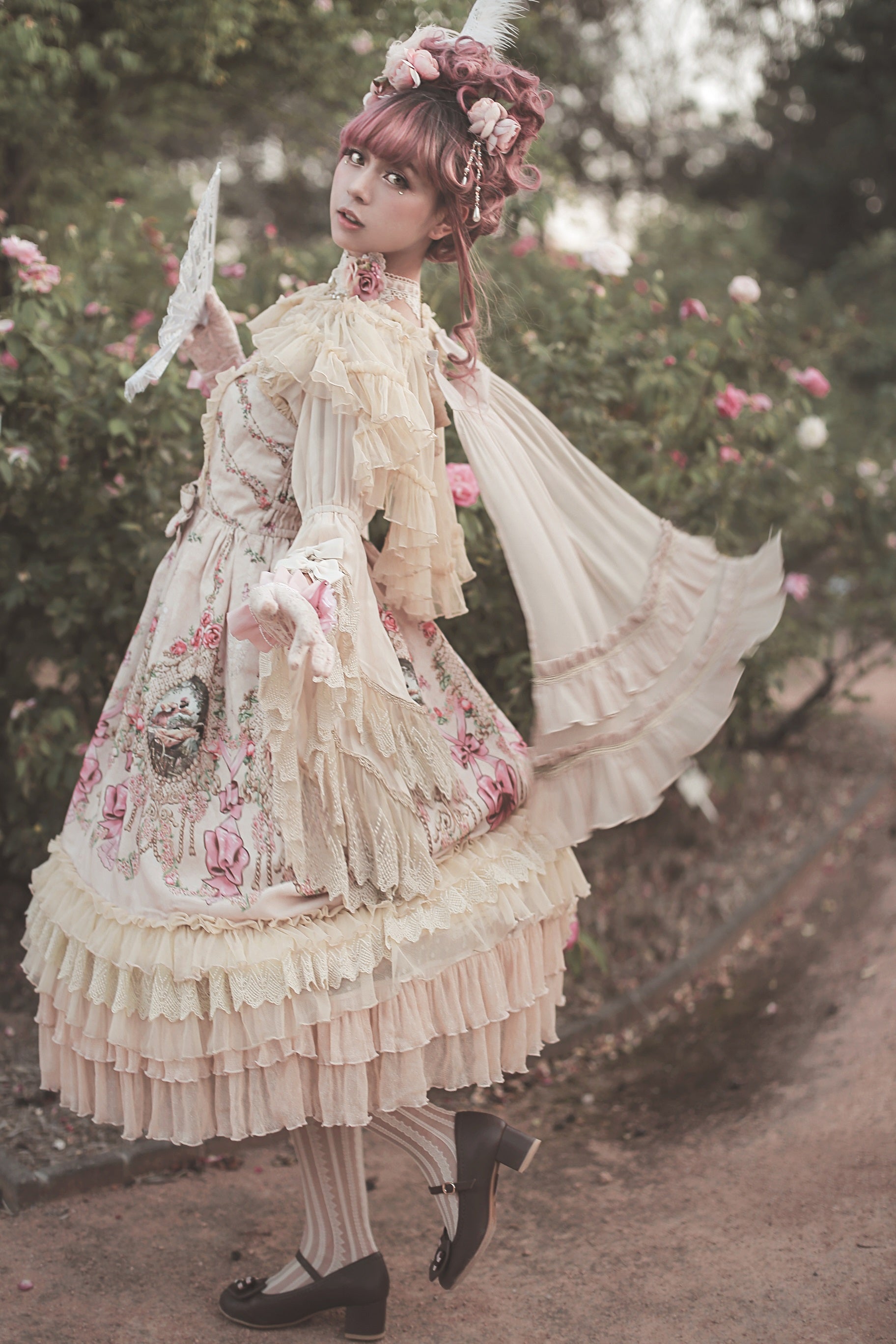 Infanta - Fairytale Town Prom - Printed Tea Party Classic Lolita JSK Suit