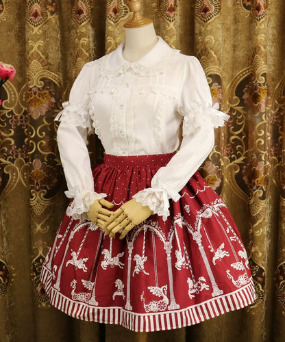 DMFS Lolita - Sweet Lolita Shirt Short Sleeve Chiffon Blouse