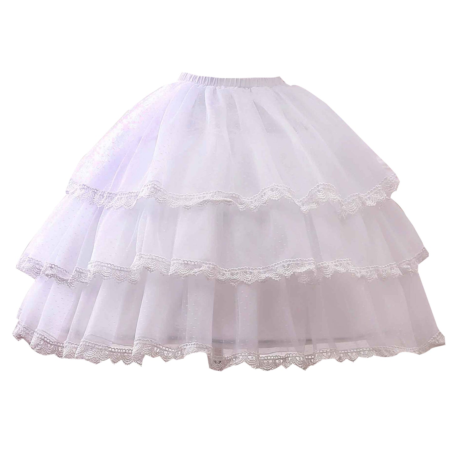 Manyiluo - White Elegant Lolita bustle