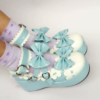 Antaina - Sweet Lolita Shoes Platform Shoes Multicolor