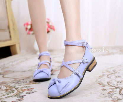 Sosic - Sweet Lolita Low Heel Shoes Multicolors