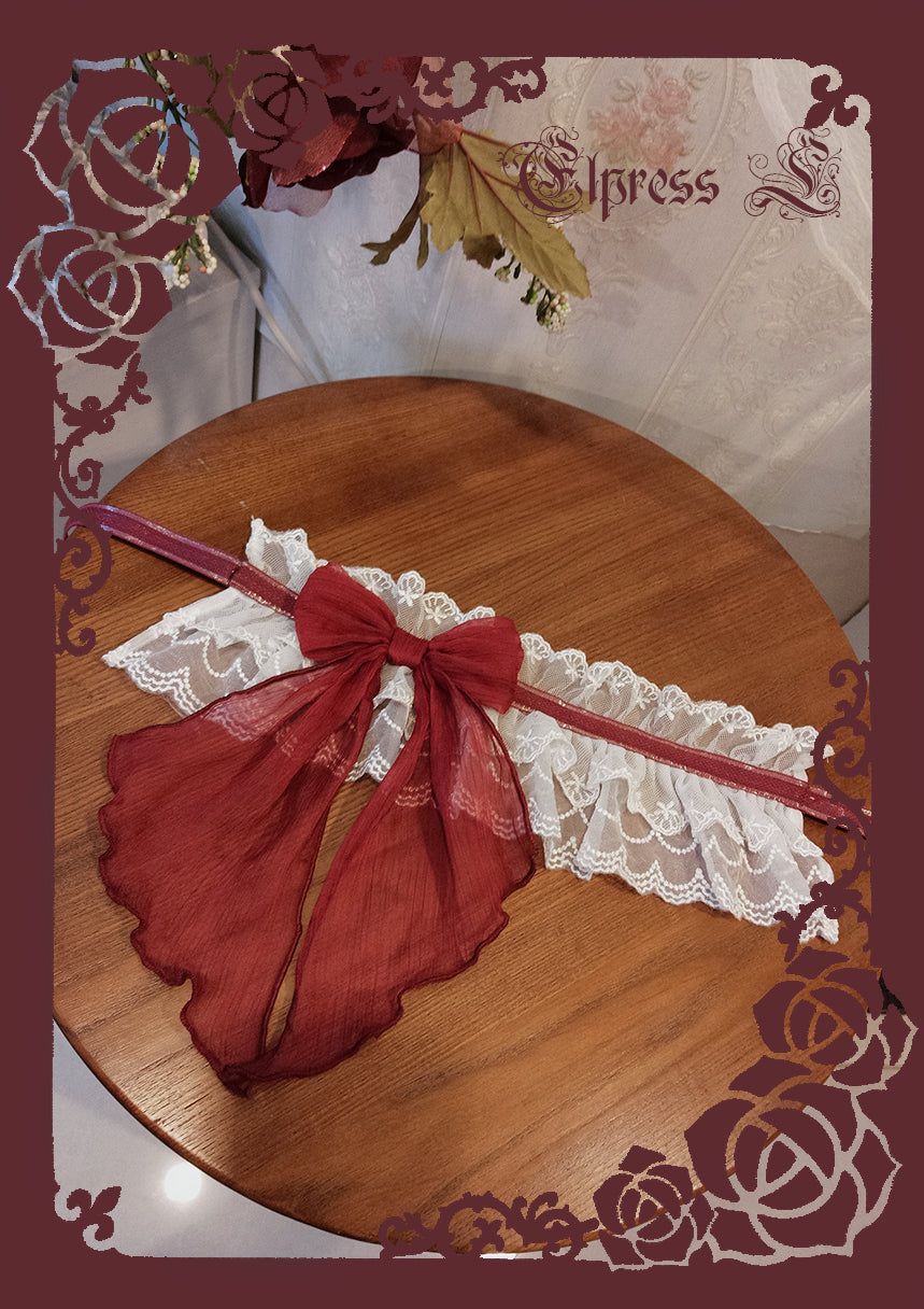 Elpress L - 3D Flower Lolita Hairband Cuff Brooch Multicolors