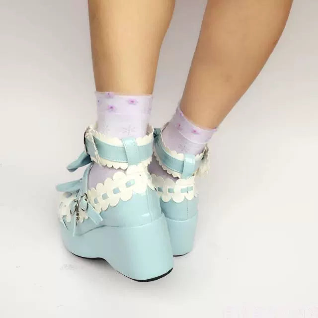 Antaina - Sweet Lolita Shoes Platform Shoes Multicolor