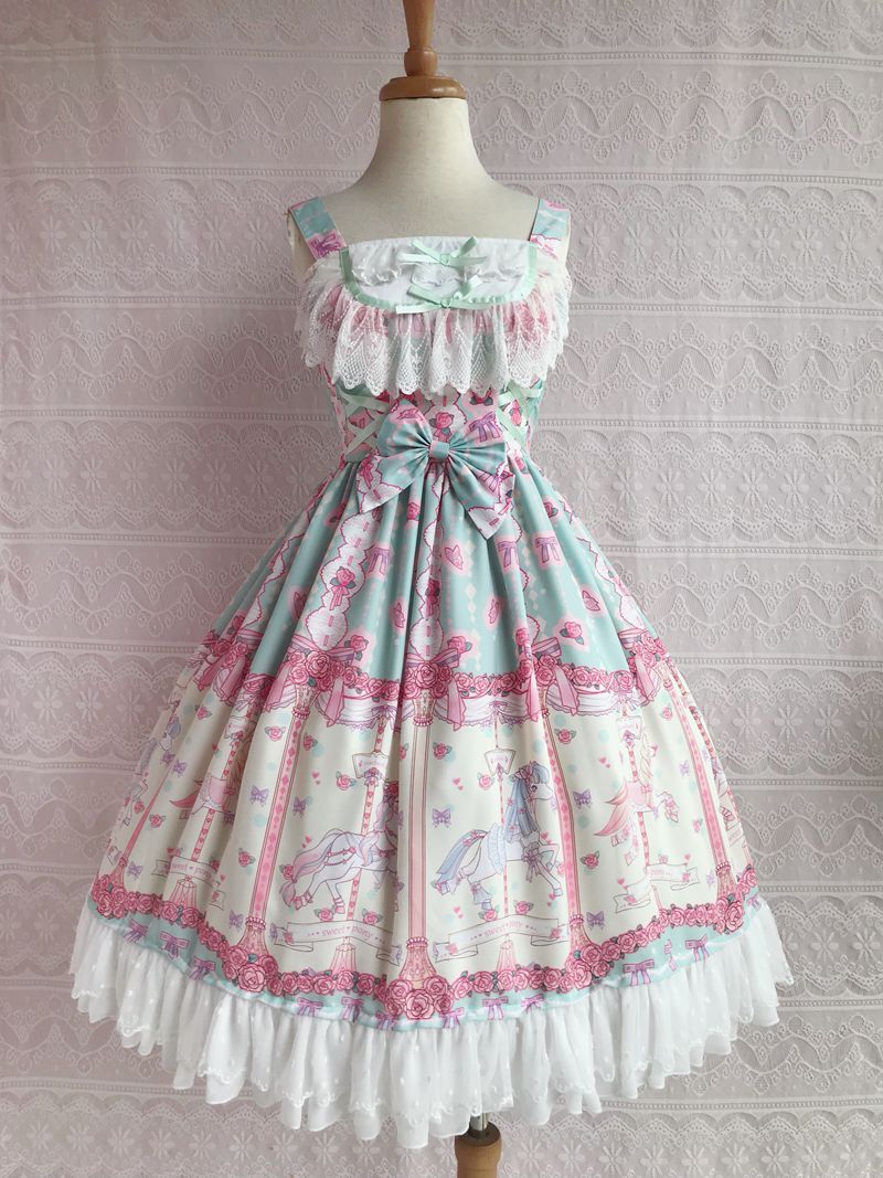 Yilia - Rose Carousel - Chiffon JSK Dress